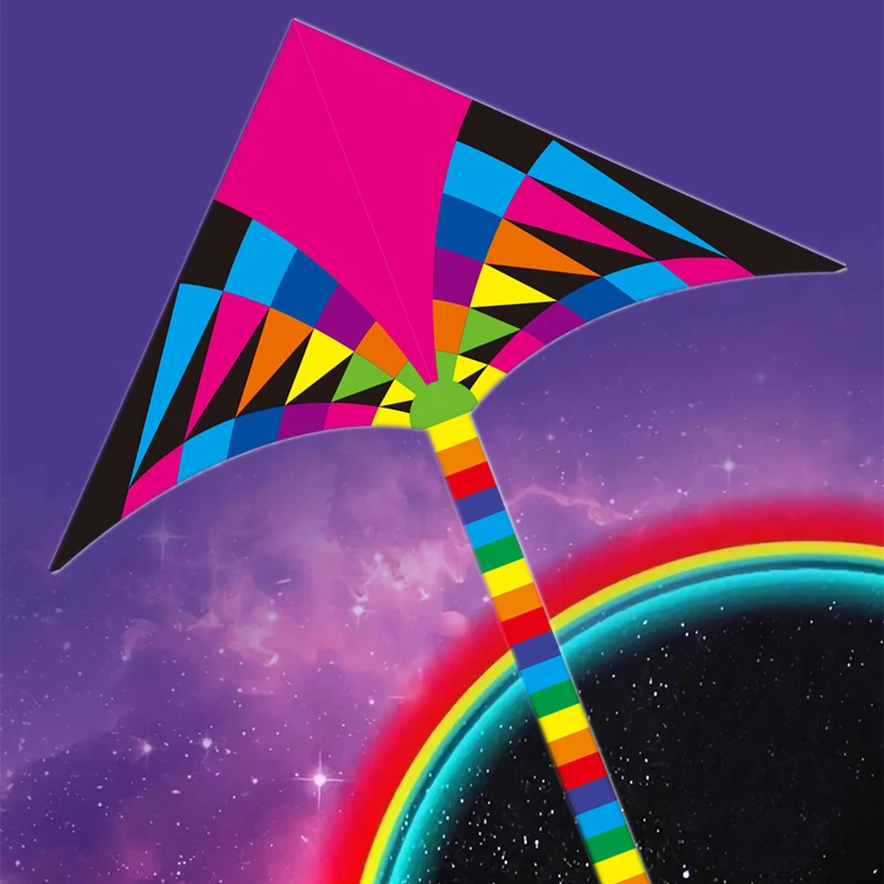

free shipping large rainbow kite children kites flying delta kite factory outdoor toys for kids weifang new wholesale kitesurf