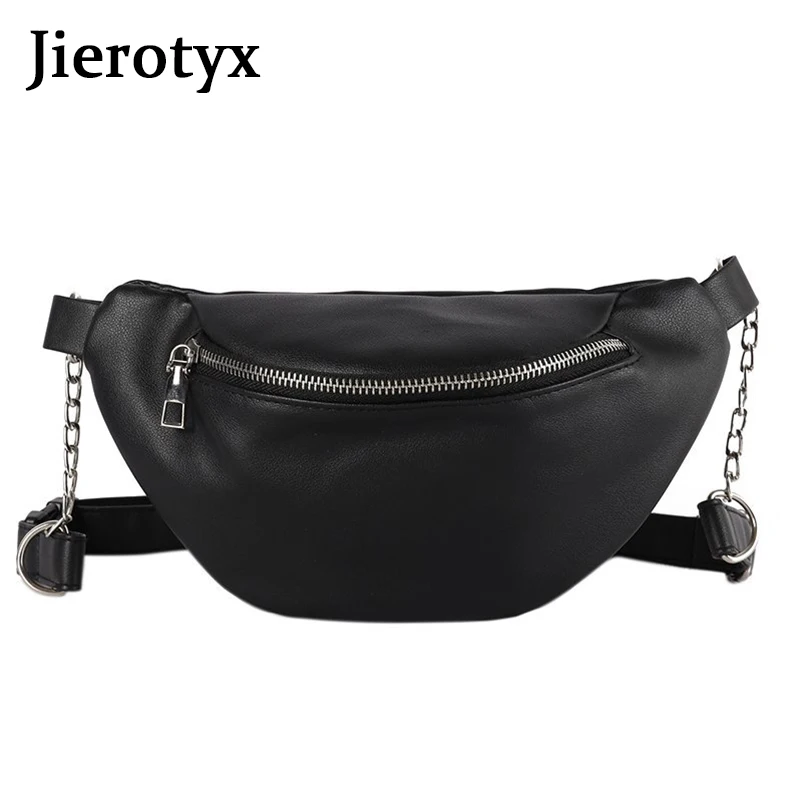 

JIEROTYX Fashion Waist Bag Women Belt Bags Support Wholesale Punk Fanny Pack Travel Ladies Wallet Hip-Hop Pouch Waist Bags