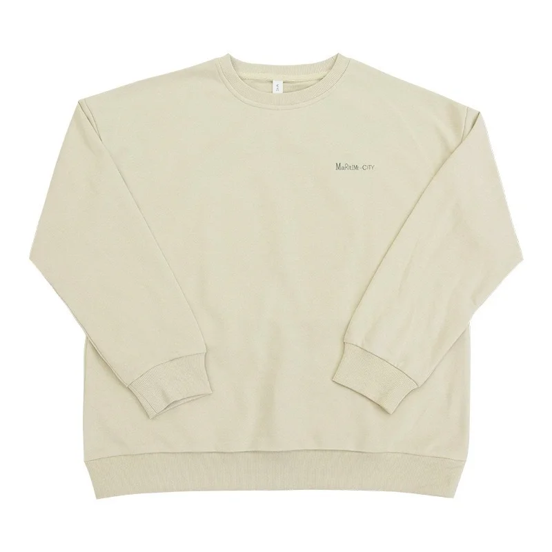 

Women's Spring Solid Color Long-sleeved Sweater Printed Sweater Letter Printing Sweatshirt Women Sweatshirt