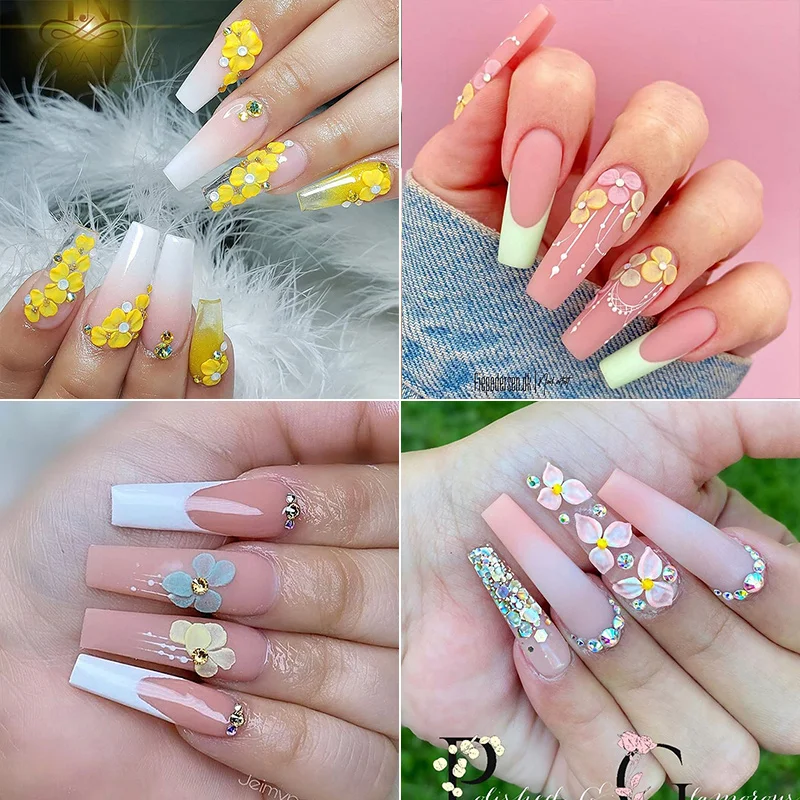 Николь дневник акриловый порошок для лака ногтей украшение с украшением в виде