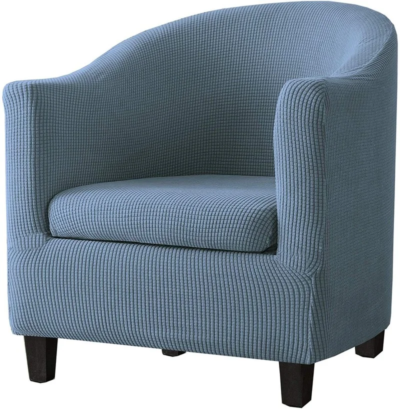

Split Style Stretch Tub Chair Covers with Cushion Cover Removable High Stretch Club Chair Slipcover for Furniture Protector