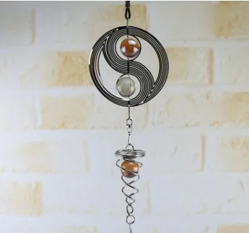 

Stainless Steel Spiral Wind Chimes Hanging Spinner Home Garden Decoration Four Styles Spiral Wind Chimes
