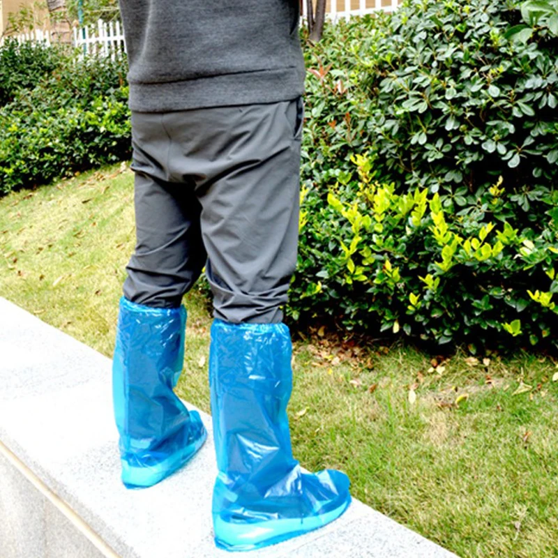 10 шт. Нескользящие непромокаемые чехлы для обуви водонепроницаемые одноразовые