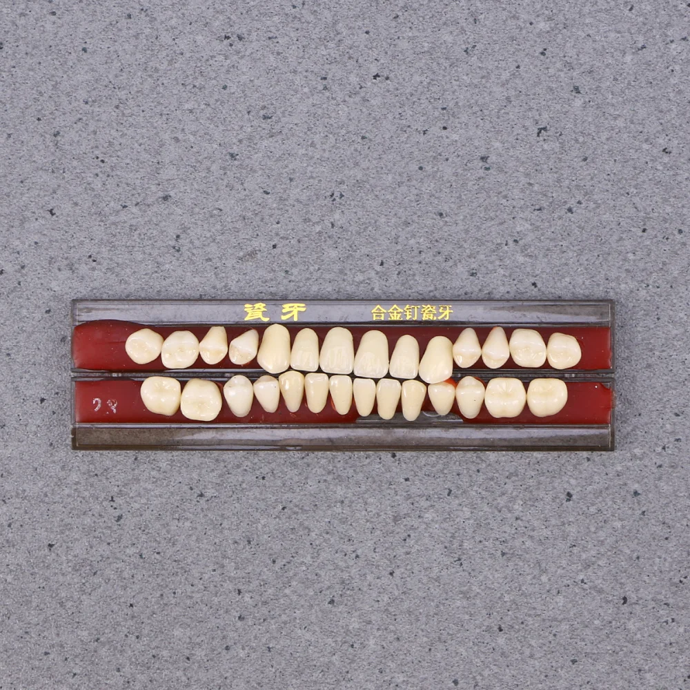 

1 Box Porcelain Tooth Oral Material Color Shade Guide Teeth Accessories (Second Grade 22#)