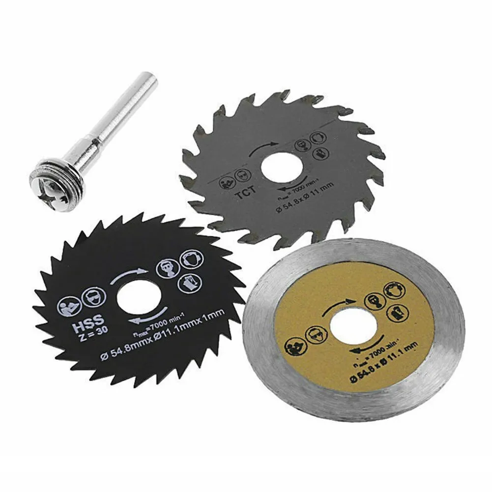 

Cutting Saw Blades High Mandrel Mini Rotary Speed Steel Tool Wood 3PCS