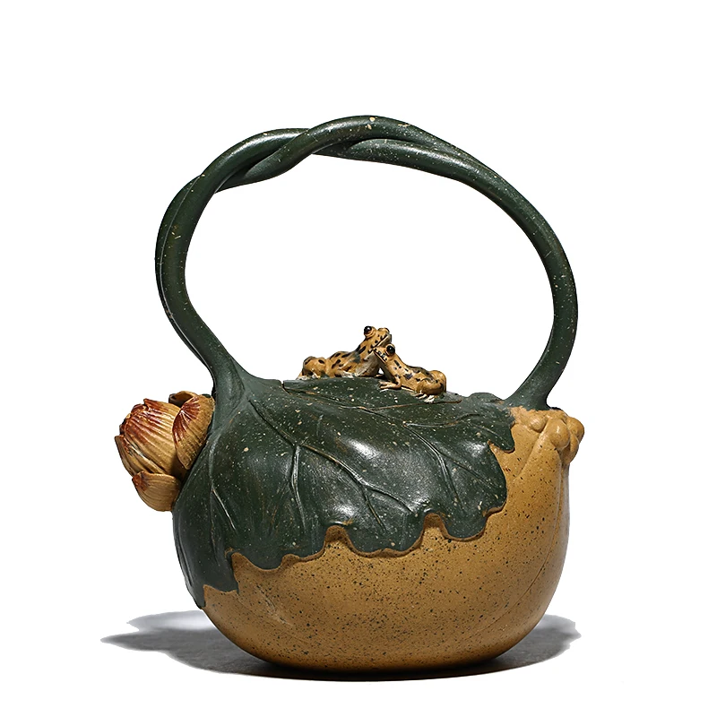 

Tieliang Zisha teapot original ore section mud handmade teapot authentic Chang Yuehong teaware sand in the rain factory