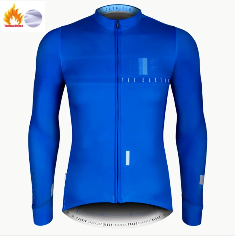 Winter Jersey Зимняя одежда для велоспорта, одежда для езды на велосипеде с длинным рукавом, комплект Джерси для верховой езды, термальный флисовый Майо, Ropa Ciclismo Invierno, сохраняющий тепло - Цвет: Winter Jersey