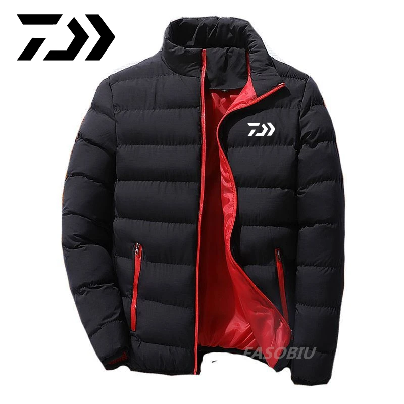 

Daiwa Men's Autumn Winter New Fishing Clothes Thick Men's Stand-up Collar Plus Size Down Padded Jacket Windproof Fishing Jackets