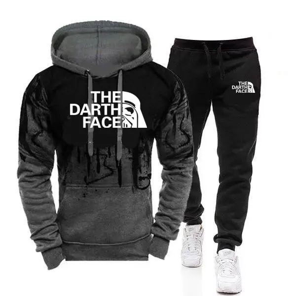 Новинка популярный бренд Мужской пуловер с 3D принтом капюшоном осень/зима