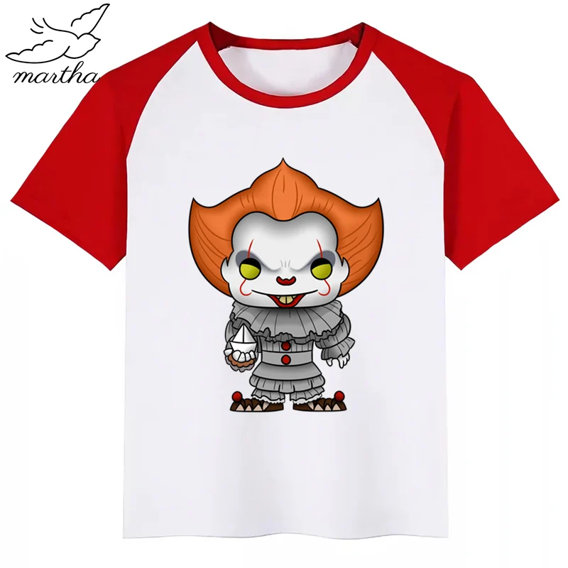 Футболка с круглым вырезом для мальчиков и девочек изображением героев фильма