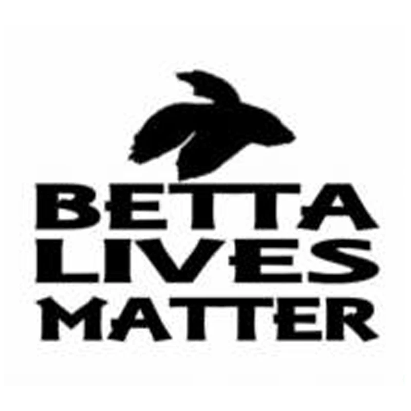 

Funny Betta Lives Matter Car Sticker Fashion PVC Bumper Rear Windshield Decoration Accessories Waterproof Anti-UV Decal