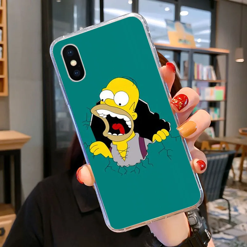 

The Simpsons Phone Case For Iphone XR X 8 7 6 plus Fashion Cute Cover Apple XS 11 Pro Max SE 2020
