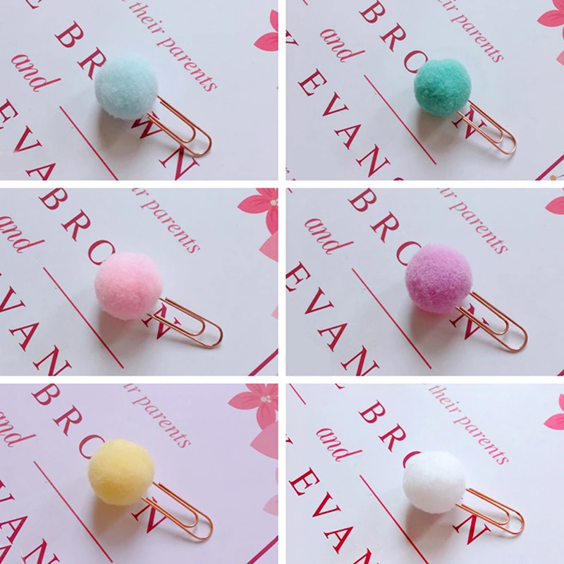 Симпатичные цветные шарики в виде таблетки металлические закладки для книг 24 шт.