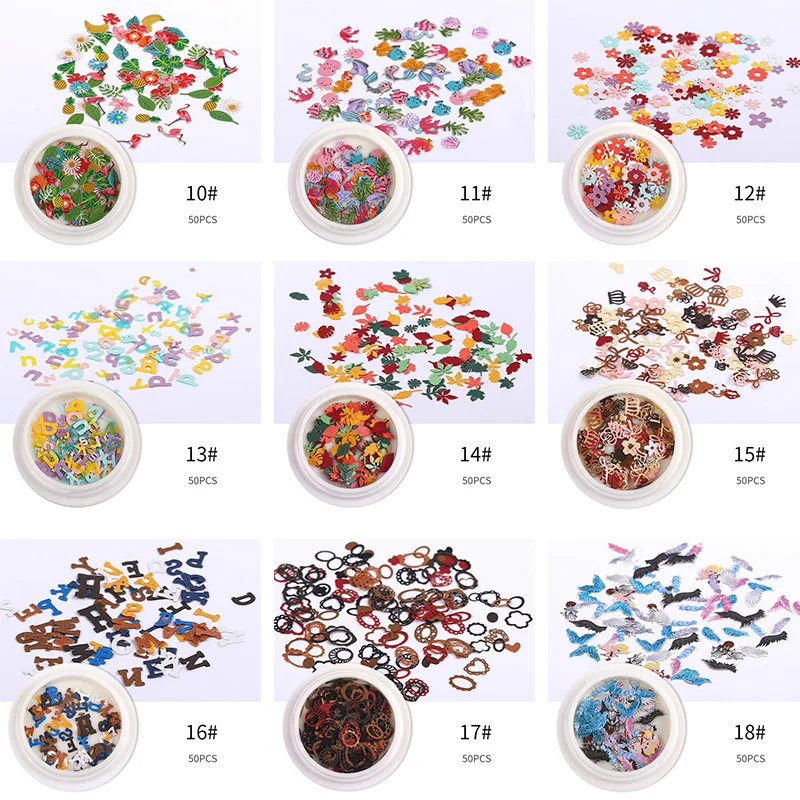 Искусство ногтей разноцветные маленькие маргаритки розы ультратонкие патчи из