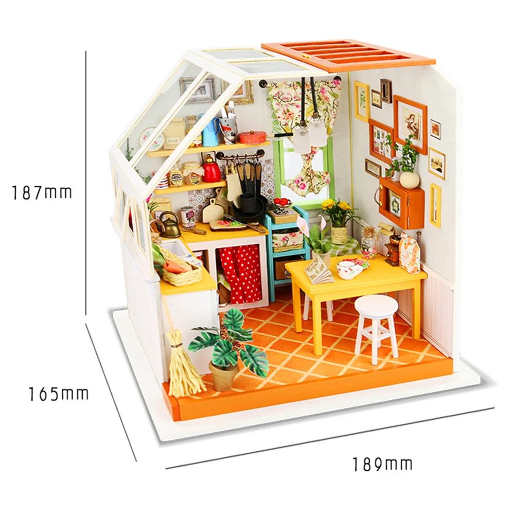 

Wooden Assembled Cottage Large Villa Building Model Toys DIY Creative Gifts for Kids Boys Girls Gifts Education Toys