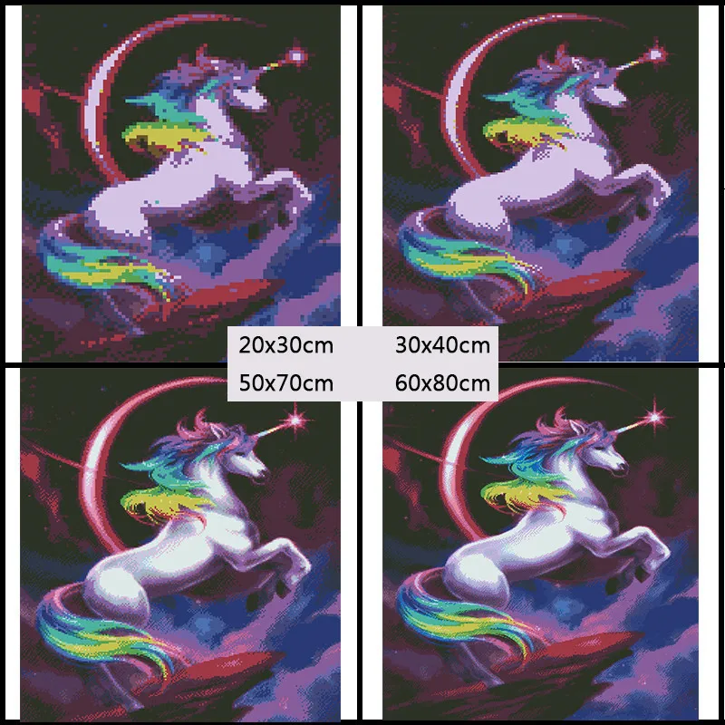 Miaodu полный квадратный алмаз 5D DIY Алмазная картина "Единорог Kirin" 3D вышивка крестиком Мозаика картина домашний Декор подарок
