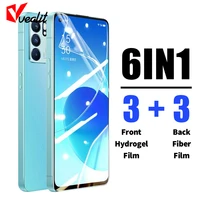 6in1 soft hydrogel film for oppo reno 7 6 5 pro find x3 x2 neo lite screen protector for realme gt neo 2 8i 8 q3 pro not glass