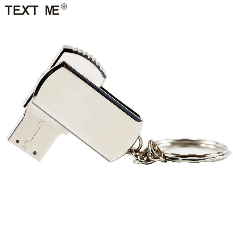USB флеш накопитель TEXT ME металлический 4/8/16/32/64 ГБ|USB флэш-накопители| |