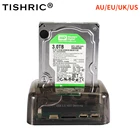 Док-станция TISHRIC для жесткого диска, Usb 3,0 к SATA IDE чехол для жесткого диска 2,5 3,5 дюйма корпус SSD, Hdd док-станция для жесткого диска