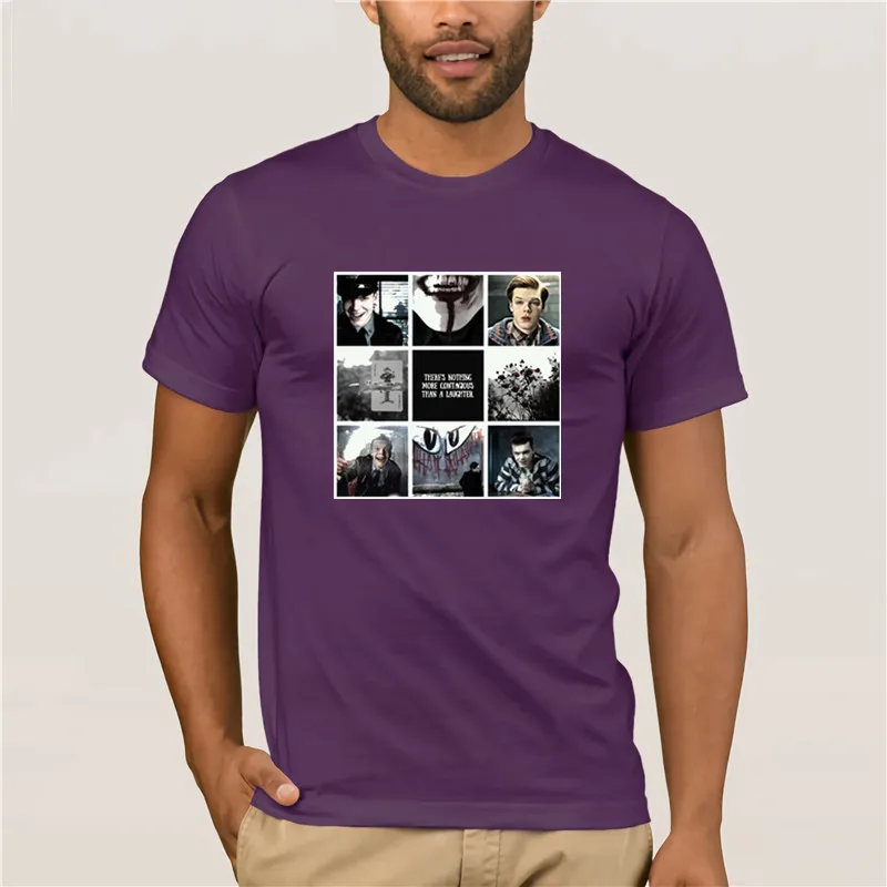 

Hot men's fun casual print T-shirt Popular tica Joker Static Jerome Valeska Fashion T Shirt 100% Cotton