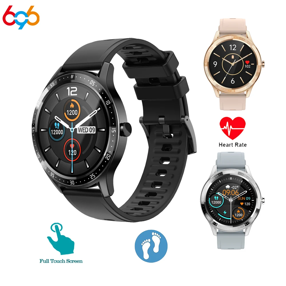 

Newest Smart Watch Man Lady Heart Rate Monitor IP67 Waterproof 1.28 Inches screen Business Sports Watchsmart For IOS Android
