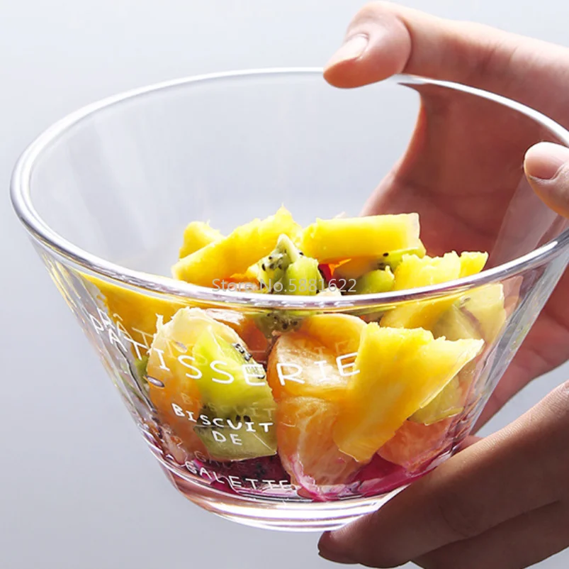 Креативная прозрачная стеклянная чаша в скандинавском стиле для фруктового