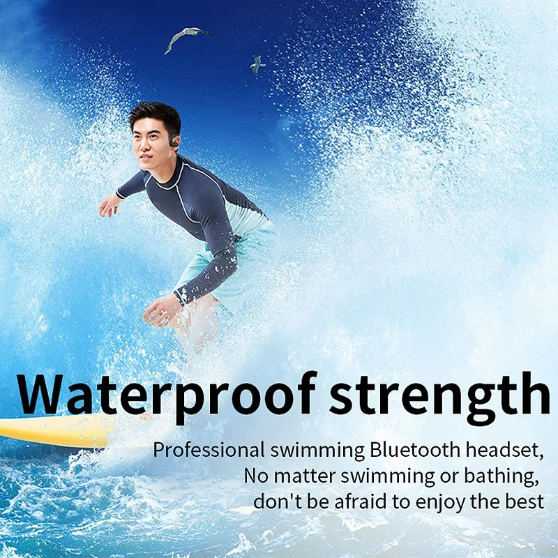 

Wireless Earphones IPX8 S1200 Waterproof Swimming Headphone Sports Earbuds Bluetooth Headset Stereo 8G MP3 Player