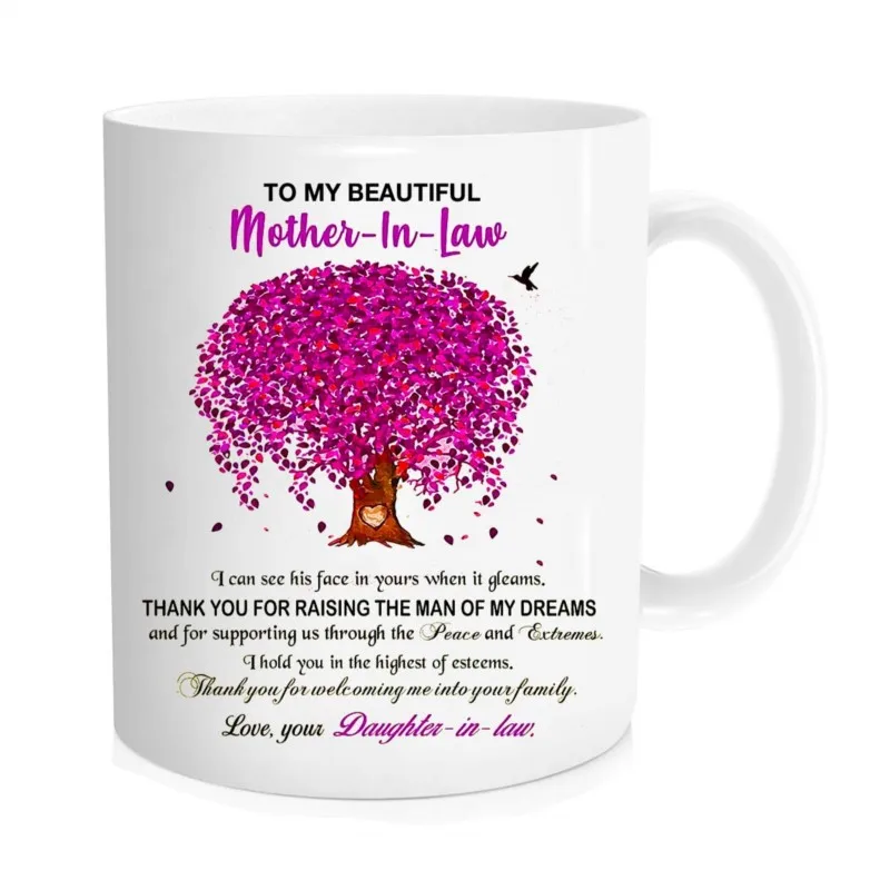

Gifts For Mom And Dad Stand Mug Christmas Ceramic Cup Coffee Cups Christmas And New Year's Day Porcelain Coffee Mugs Gift Coffe