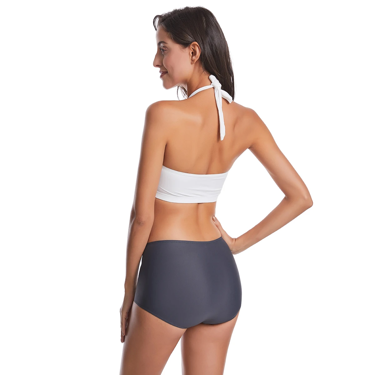 YF женский купальник в европейском и американском стиле сексуальный однотонный