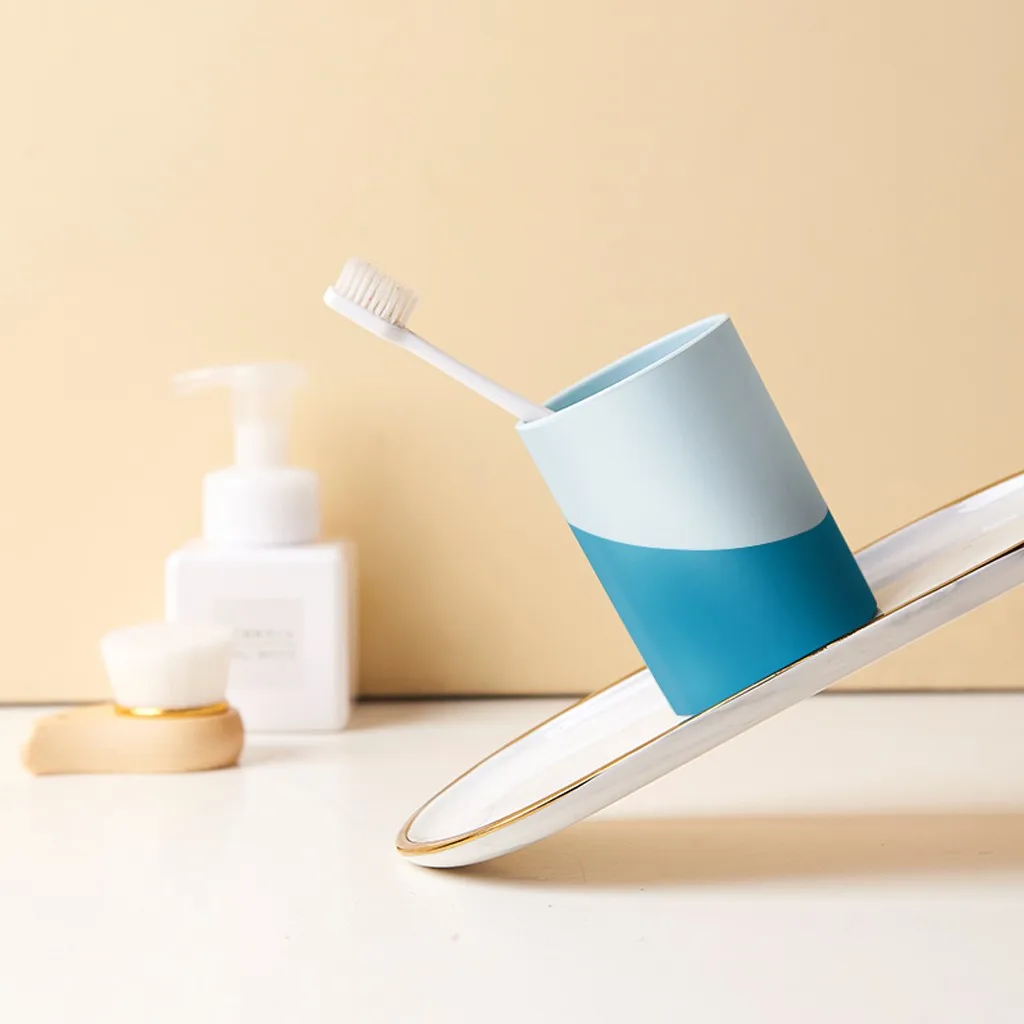 Портативная пластиковая чашка для полоскания рта не скользит зубной щетки