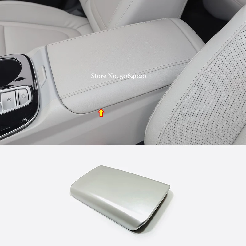 

ABS Chrome Internal Car Armrest Storage box Grid Cover Trim Sticker Styling For Hyundai Tucson NX4 2021 2022 Accessories 1pcs