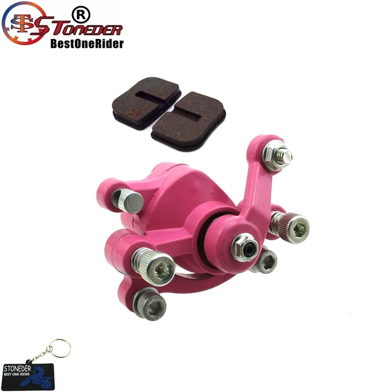 Левый дисковый тормозной суппорт STONEDER для 33cc 43cc 49cc 50cc стоячий скутер с газовым