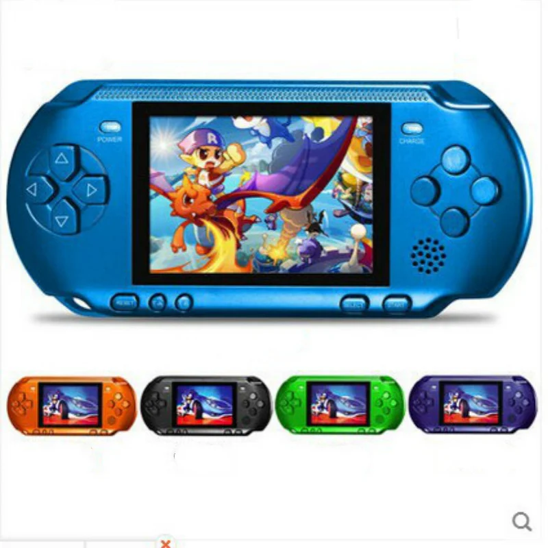 Портативная 16-битная игровая консоль PXP3 Slim Station 3 дюйма 2 игровых карты 150