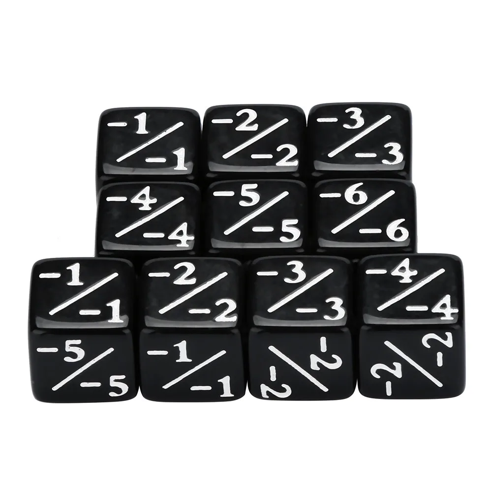 Причудливые кости 10 шт поли d6 16 мм развлекательная игра многогранные D6 акриловые