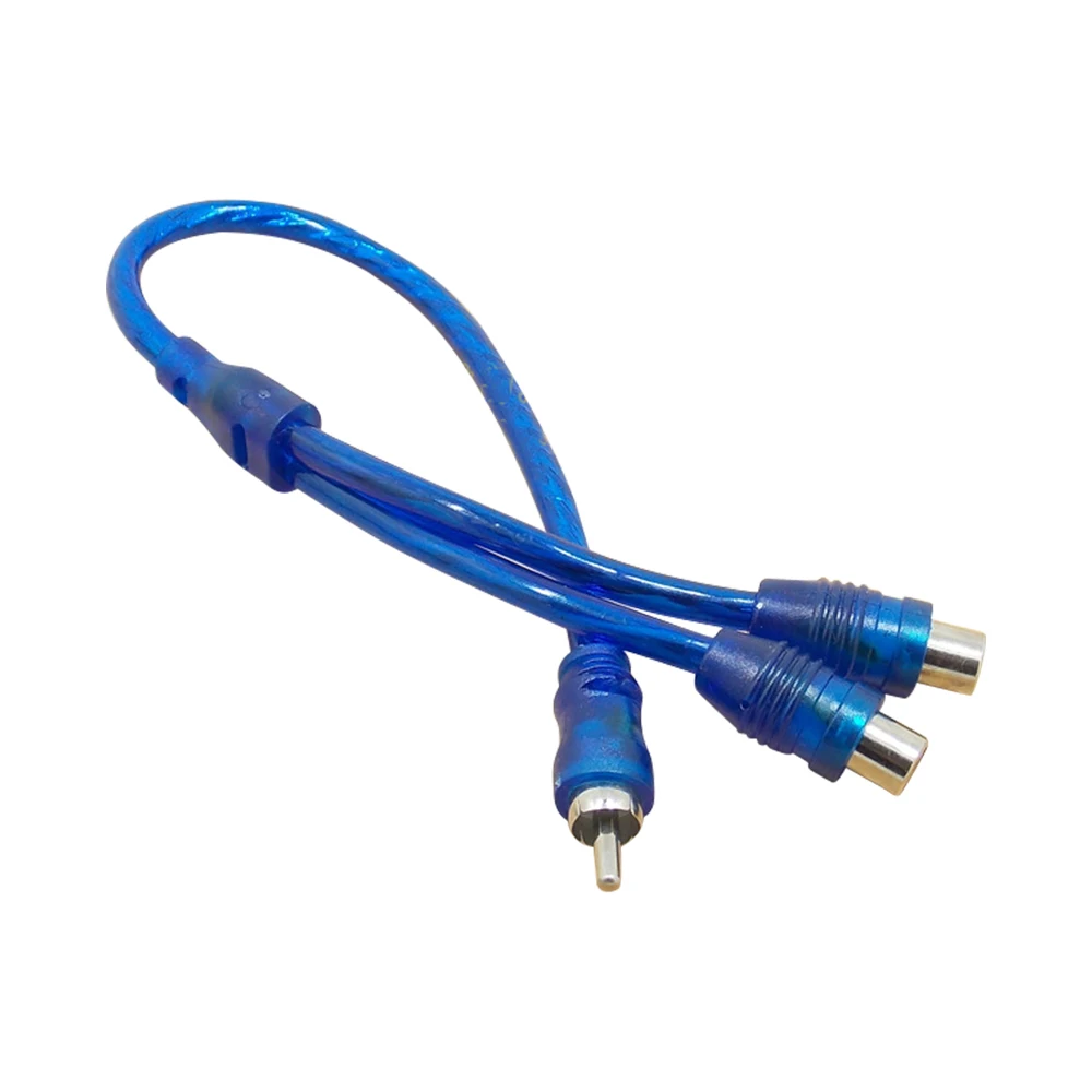 AOSHIKE 1 RCA Женский на 2 мужской аудио кабель и папа Y сплиттер для усилителя AUX