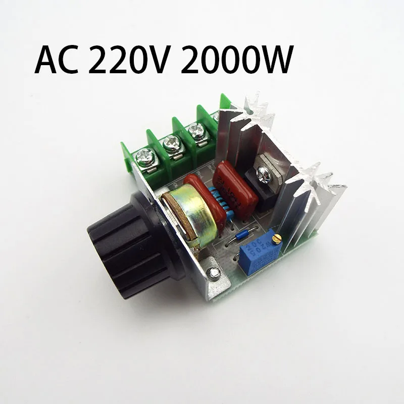 

AC 220V 2000W SCR Voltage Regulator Dimming Dimmers Speed Controller Thermostat Adjuster Governor Electron U27