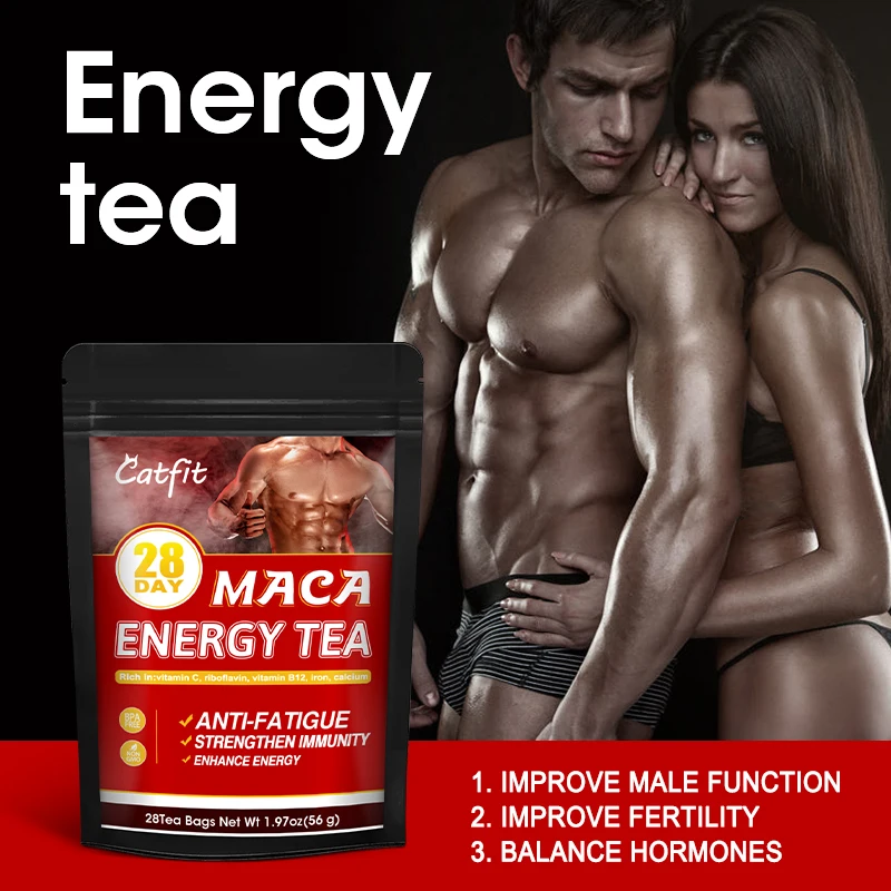 

Травяной M-aca чай Catfit, тонизирующий K-idney, продукт для мужчин, улучшающий тоник против усталости