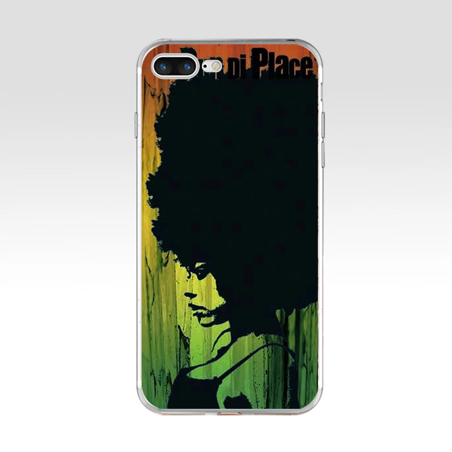 04aa afro gift soft silicone tpu cover phone case for iphone 6 6s 7 8 plus case free global shipping
