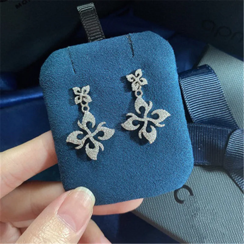 

2021 New 925 Sterling Silver Ear Stud Women Magnolia Dart Earring Fashion