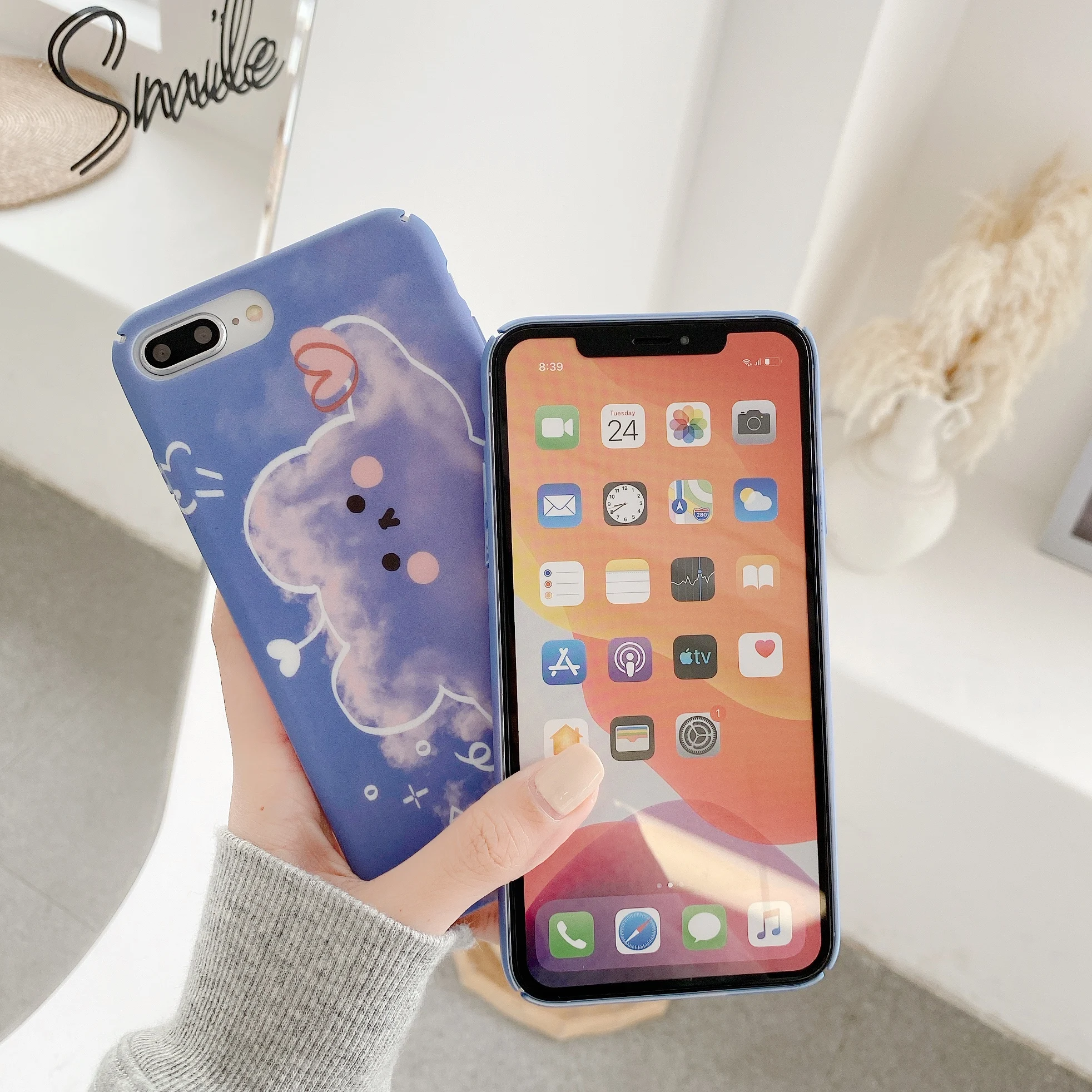 

Sky Bear is suitable for iphone11ProMax mobile phone case 7/8plus x xsmax xr protective cover