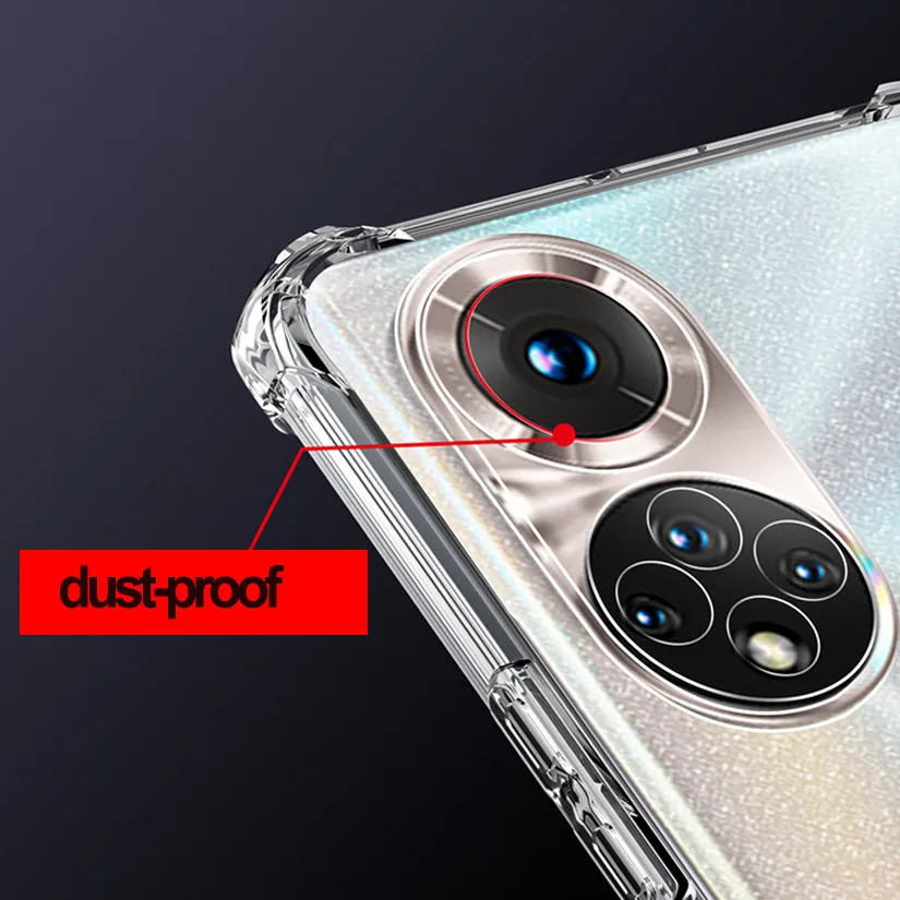 Airbag Case For Xonor 50 pro Cases+Soft Curved Ceramic Glass Honor 50 SE 50 Lite Clear Silicone Shockproof Cover Honor50 Pro