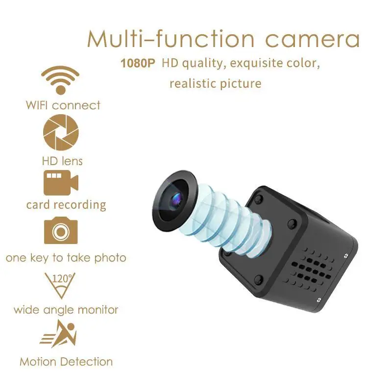 HD 1080p WIFI мини IP камера ночного видения Обнаружение движения видеокамера