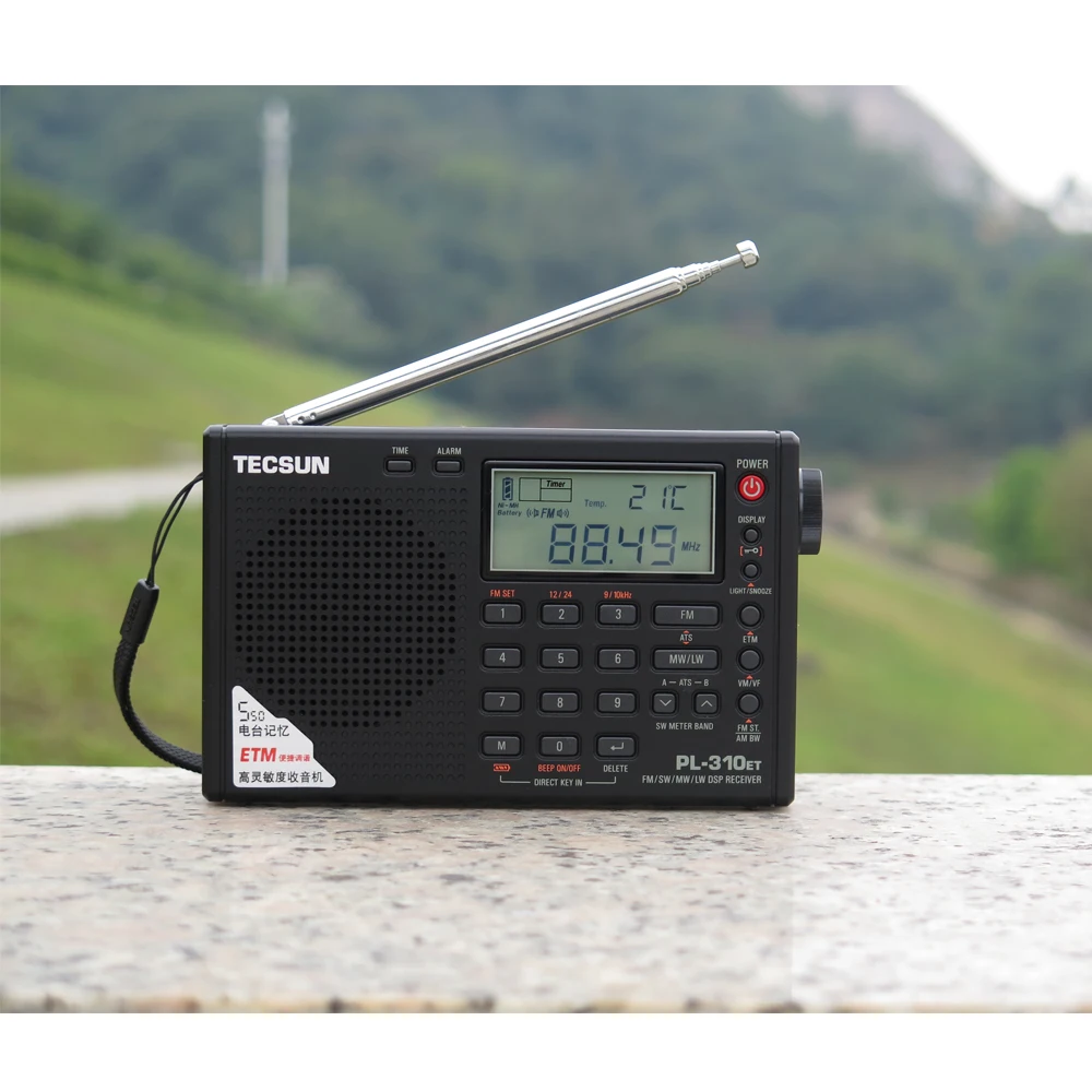 Tecsun PL-310ET Полнодиапазонный радио цифровой светодиодный дисплей FM/AM/SW/LW стерео радио с сигналом силы вещания