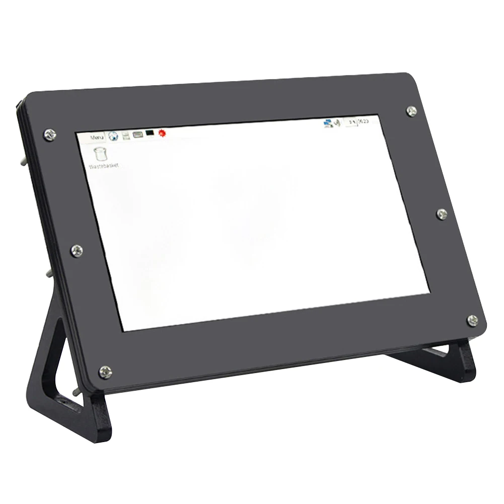 

7inch Touch Screen Case Home Holder With Screws Monitor Desktop LCD Display Acrylic Frame Housing Accessories For Raspberry Pi