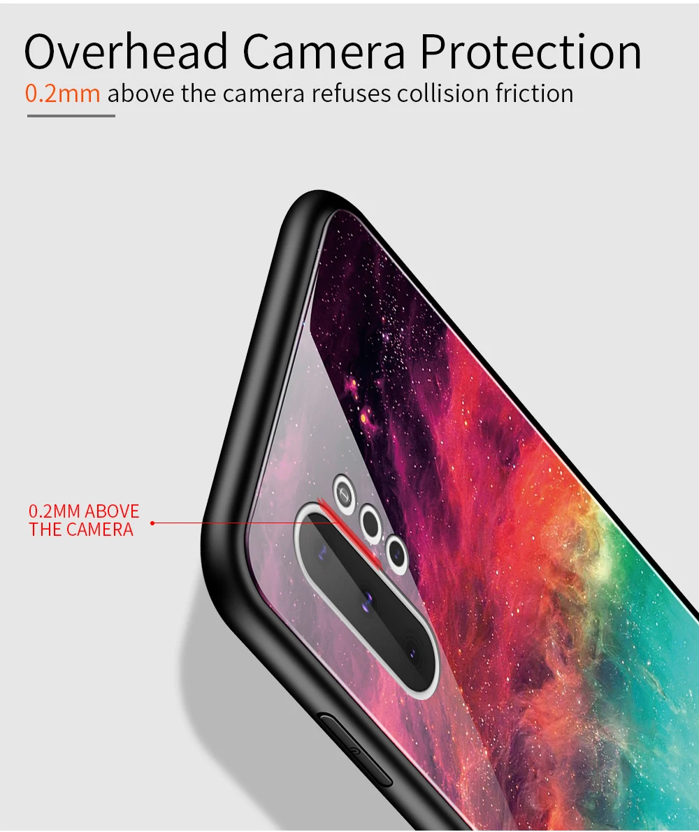 Для samsung Galaxy Note 10 + жесткий чехол для телефона стеклянная крышка мраморная