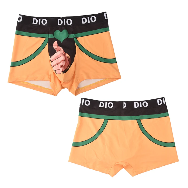 Аниме JoJo's Необычные Приключения DIO BRANDO Косплей модное мужское нижнее белье трусы Боксеры Женские защитные штаны трусы