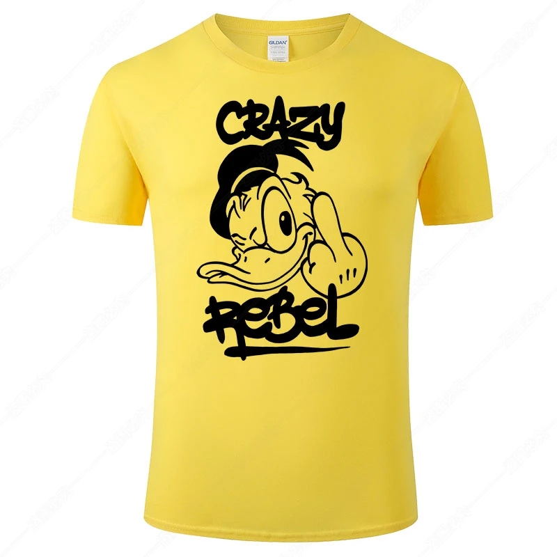2021 футболка с Дональдом Даком мужские топы повседневные хлопковые футболки