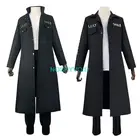 Костюм для косплея Sano Manjiro, Токийский Мстители, униформа Mikey, костюм первого поколения черного плаща, Тренч