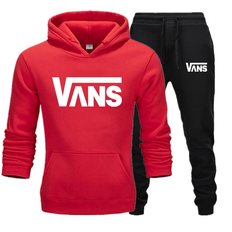 

Thick Hoodie Men Women Hot Brand Two Piece Set Sportswear Gym Workout Autumn Winter 2021