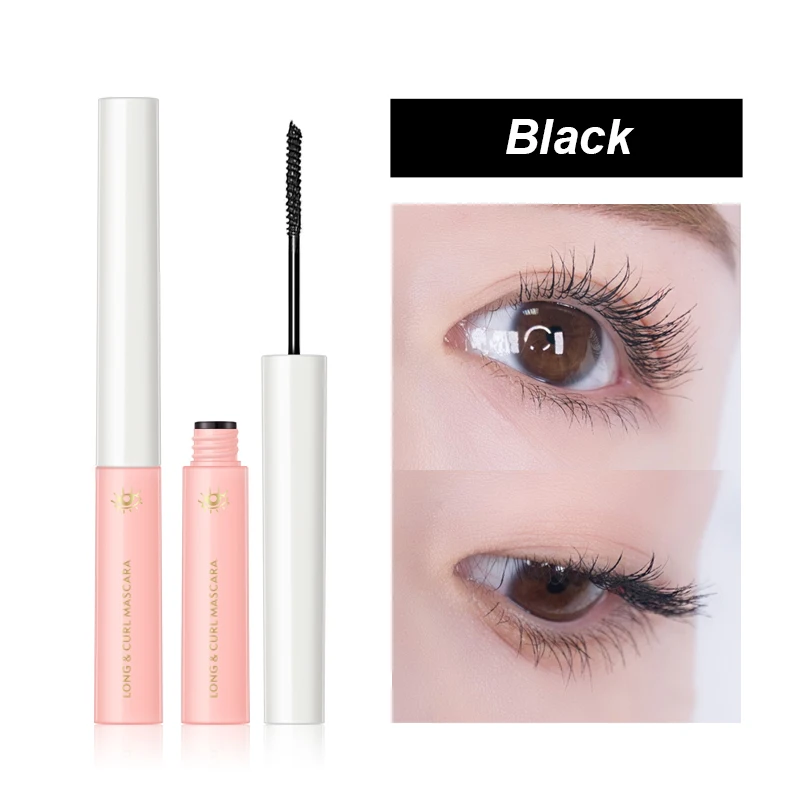

Ultra-fine Brush Head Mascara Waterproof Slim Thick Curling Anti-sweat Lasting Non-smudge Curling Black Brown Mascara TSLM1